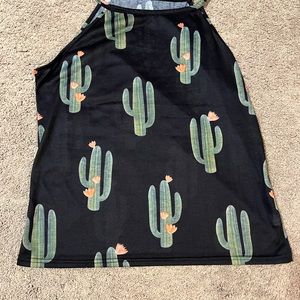 Cactus tank top, size XL, smoke free home